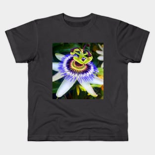 Purple Passionflower Kids T-Shirt